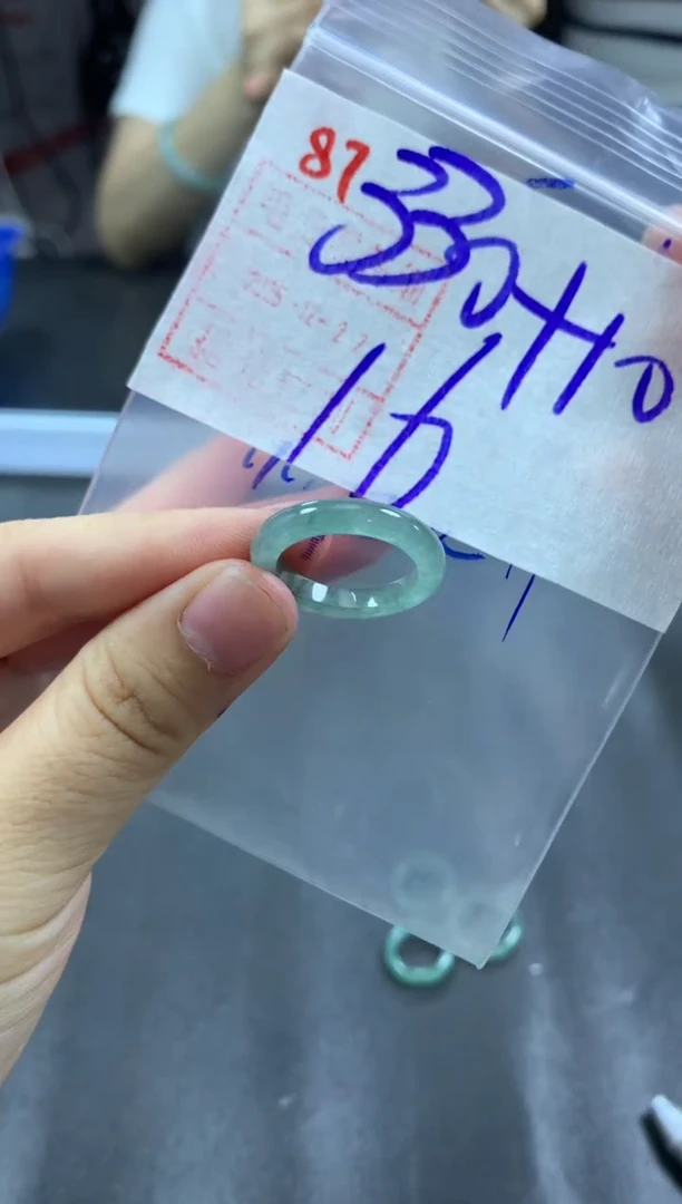 未镶嵌定制翡翠戒圈16#340毛货需精细抛光