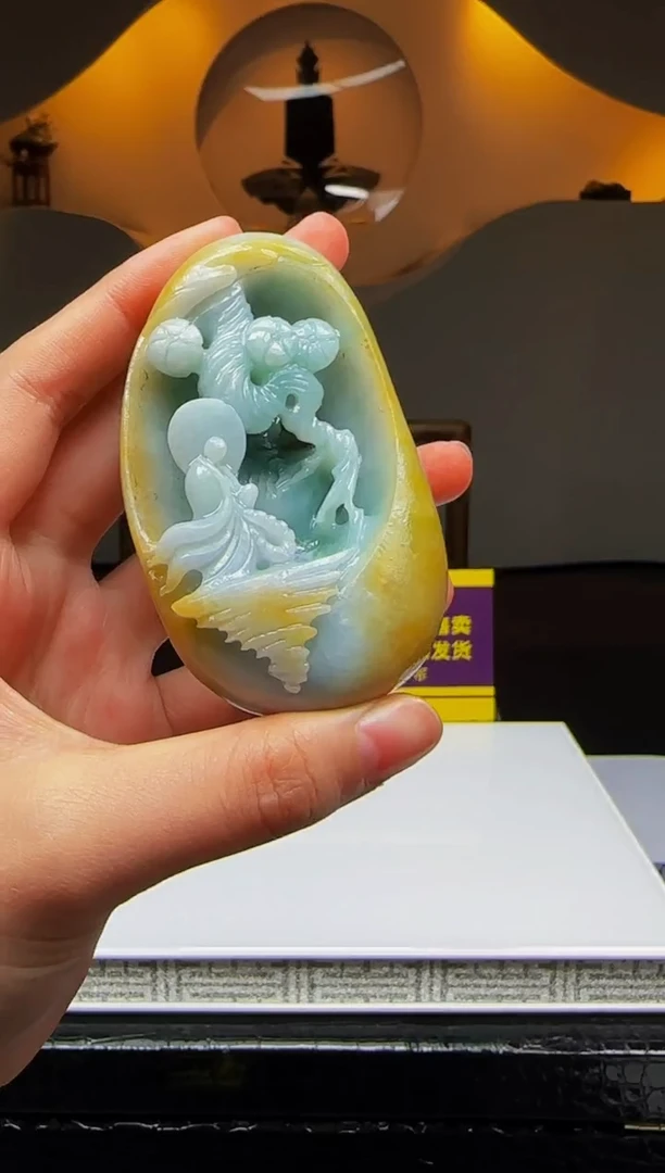 【闪购商品】定制翡翠未镶嵌Q04374翡翠毛货