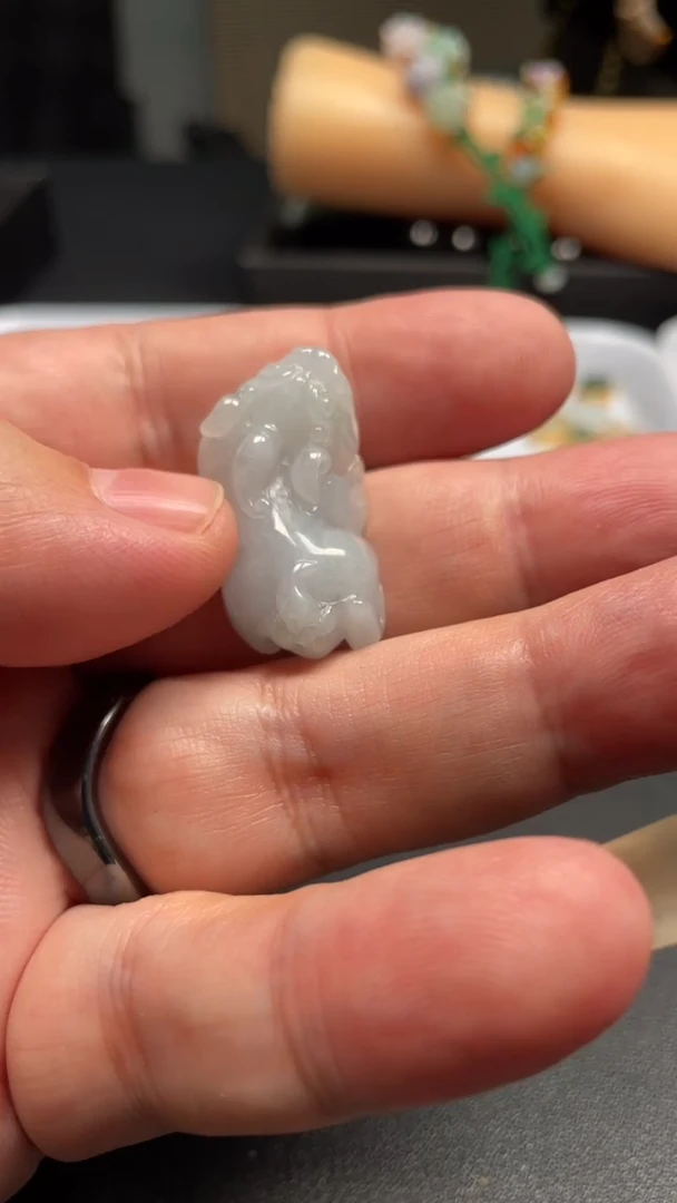 颈饰未镶嵌翡翠天然缅甸翡翠A货