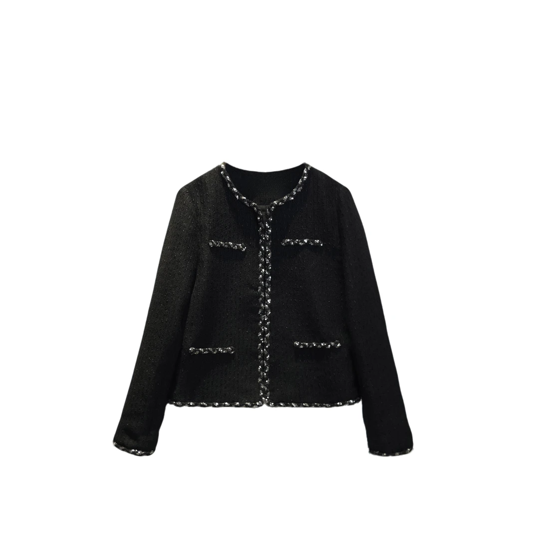 秋季上新法式短款小香风外套气质名媛高级感上衣-JC021