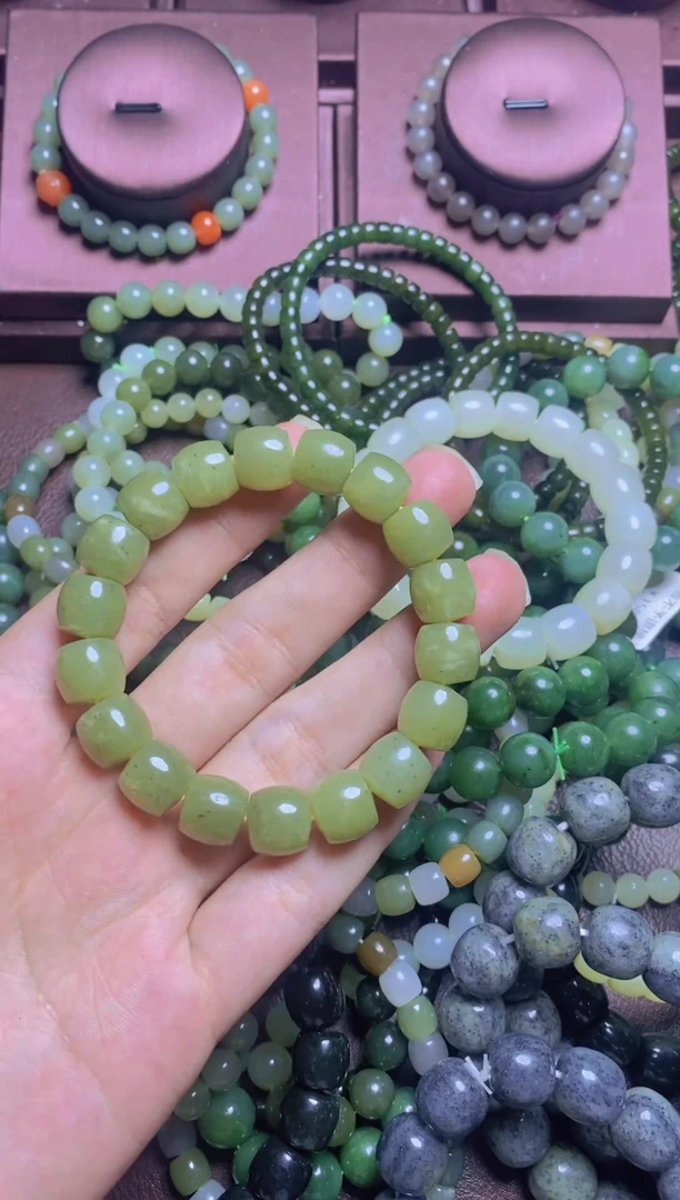 未镶嵌手串和田玉秀和田玉手串