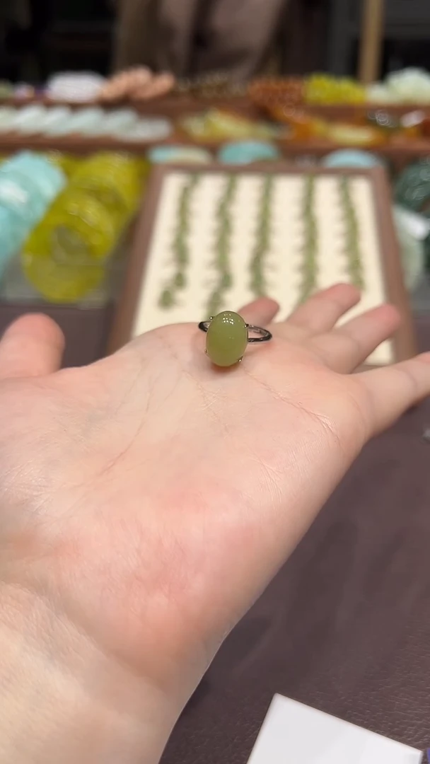 合金戒指和田玉28.8