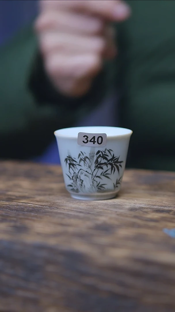 【闪购商品】340景德镇手绘竹子单杯