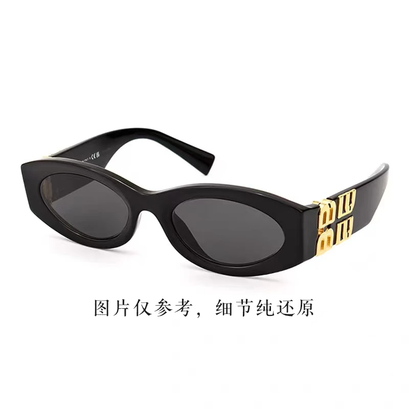猫眼墨镜女郭采洁邱天同款矩形时尚黑纯原双LOGO太阳镜爆火M11W