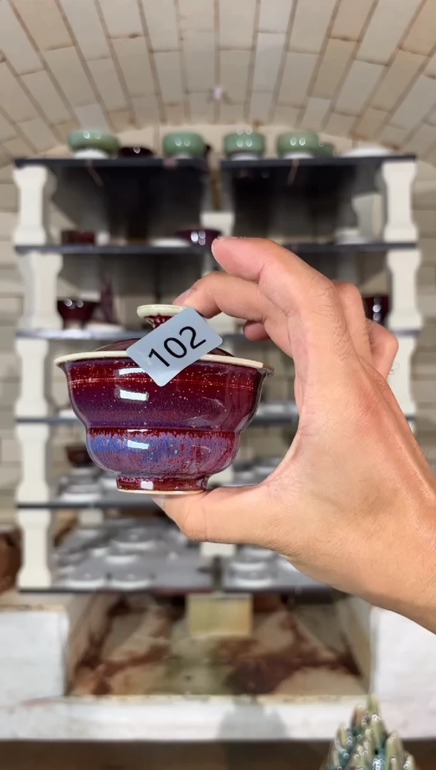 摆件精品窑变钧瓷茶器