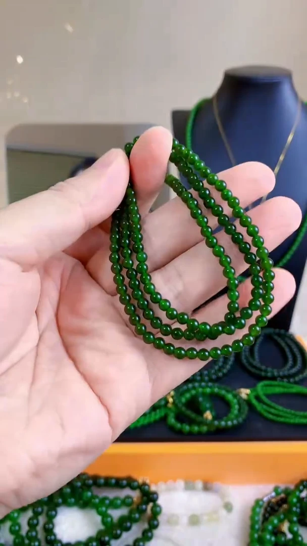 和田玉（碧玉）未镶嵌项链4