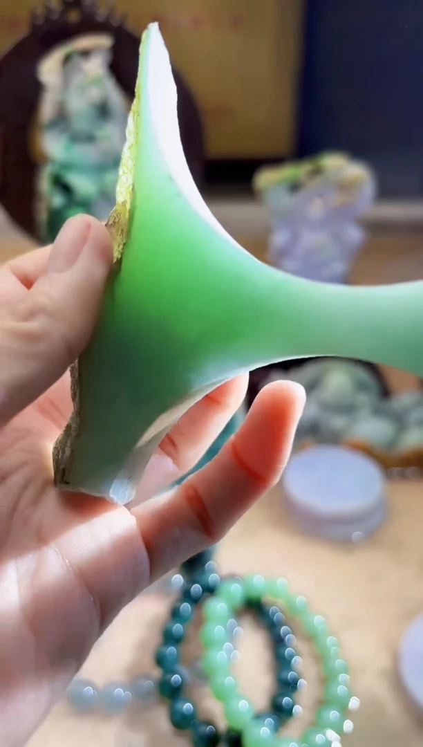 未镶嵌挂件翡翠A货柠优6914