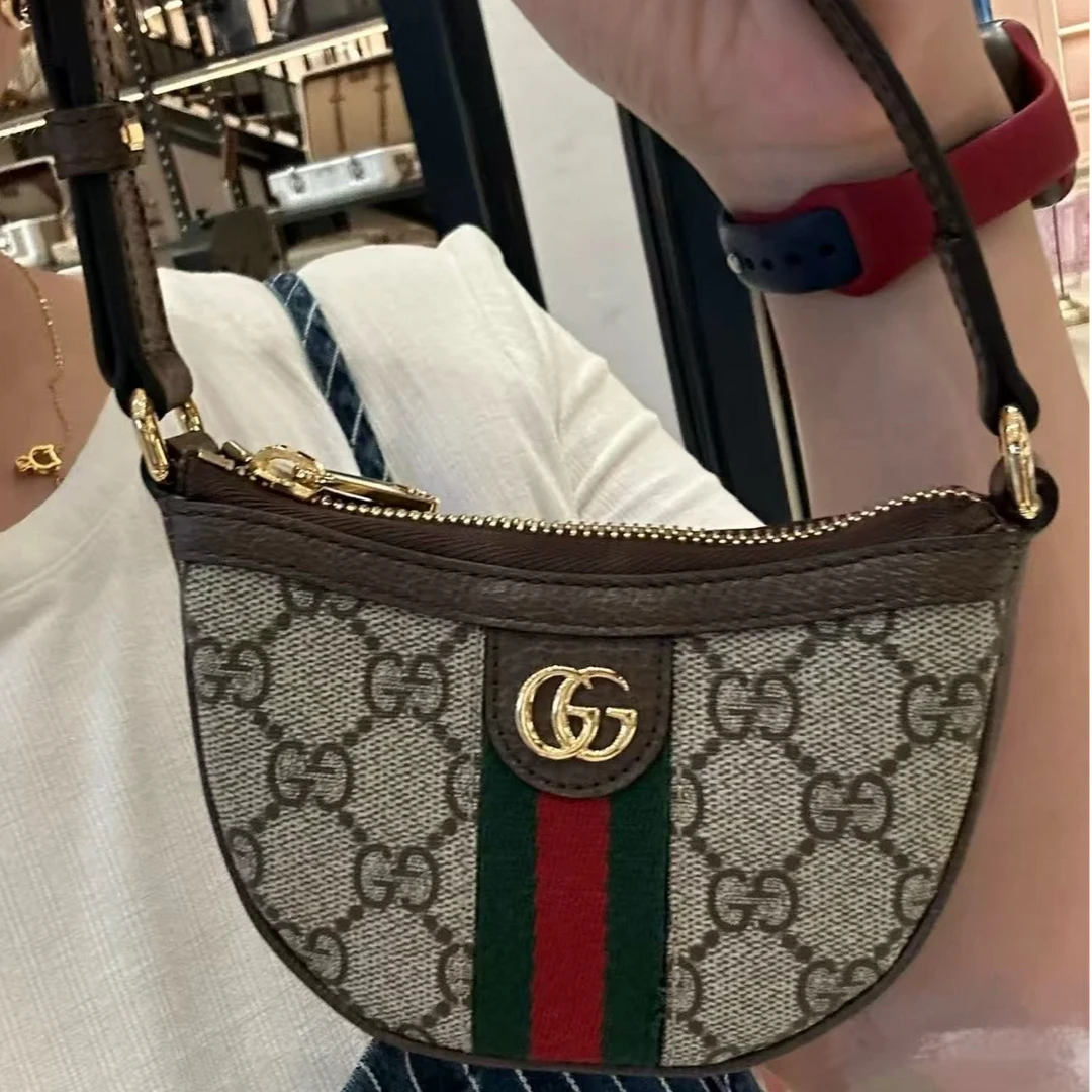 95新 GUCCI/古驰 坤球奢选 古驰mini零钱包