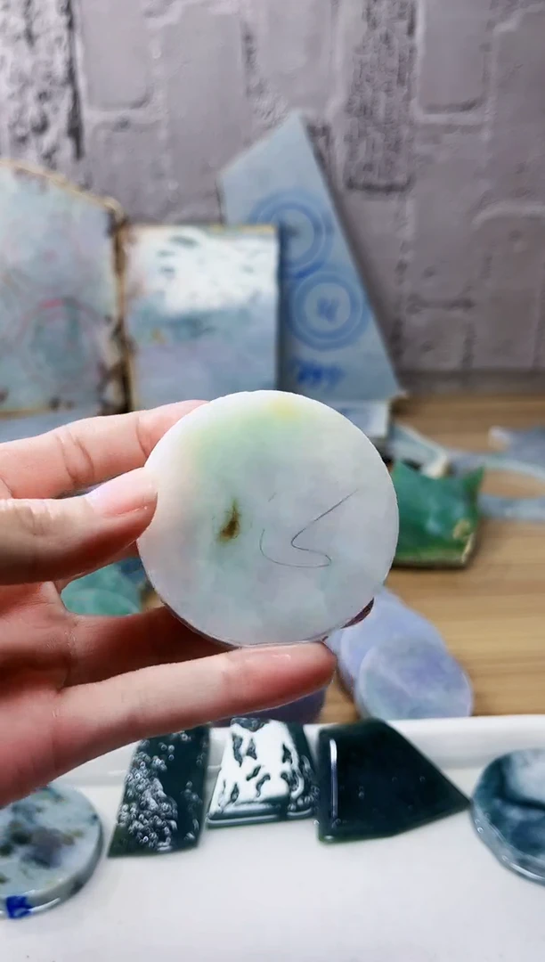 裸石翡翠翡翠a货正品玉石陈544