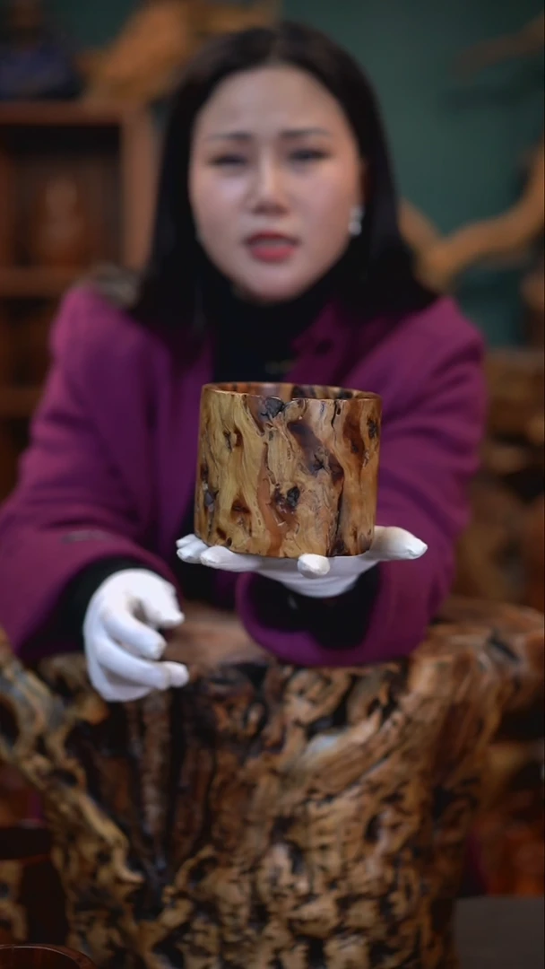 【闪购商品】枣木雷击枣木收纳罐