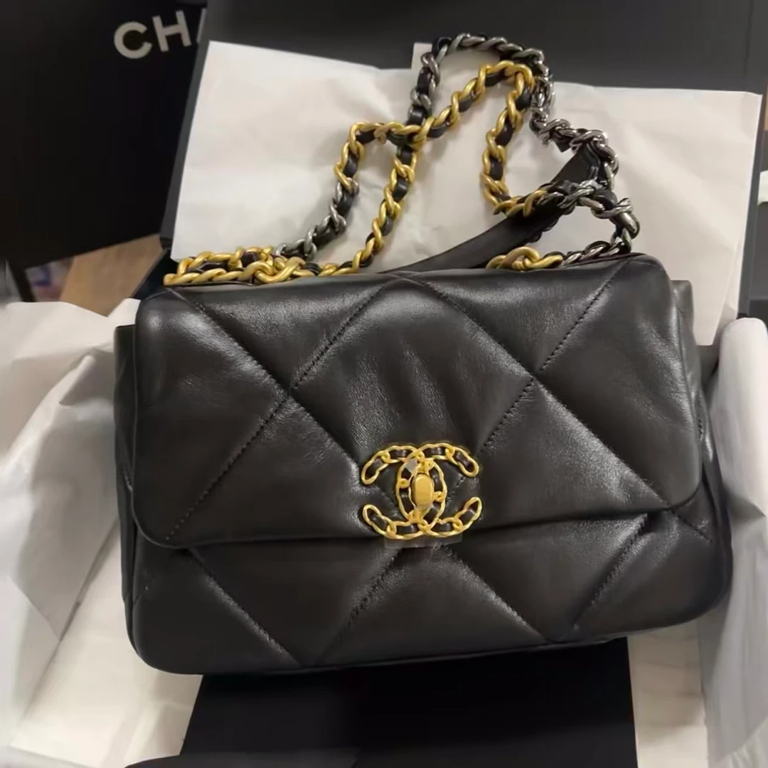 99新 Chanel/香奈儿 19bag小号芯片款 CY090
