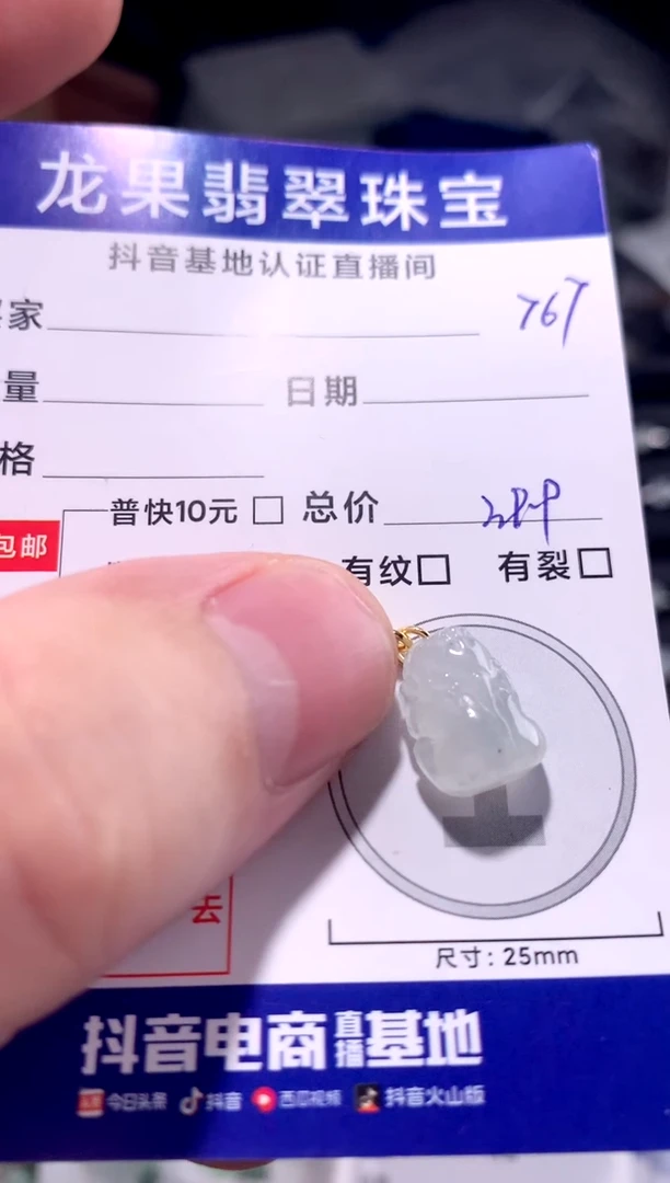 颈饰未镶嵌翡翠冰胶貔貅767