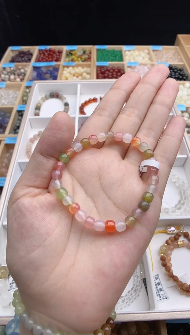 未镶嵌手链玛瑙/玉髓非红手串
