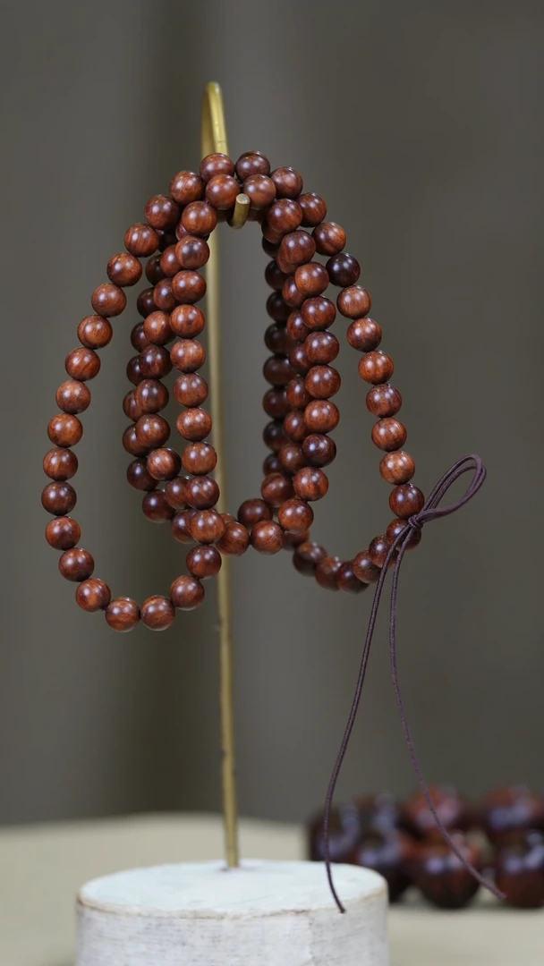 黄花梨/降香黄檀手串/手链只**见越黄8mm108颗