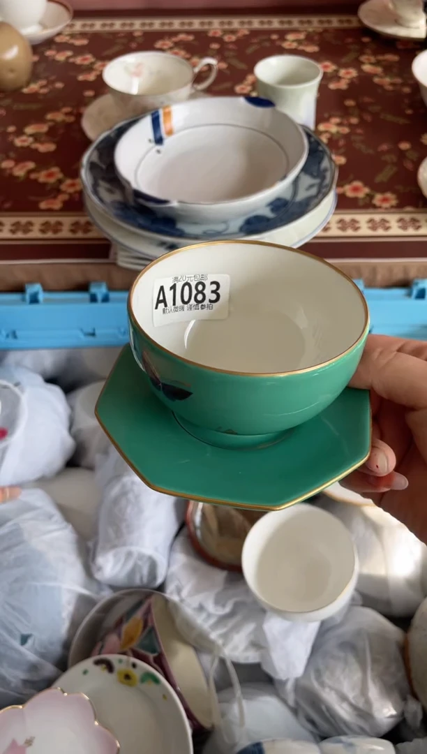 瓷片小*蹬瓷器瓷器A1083
