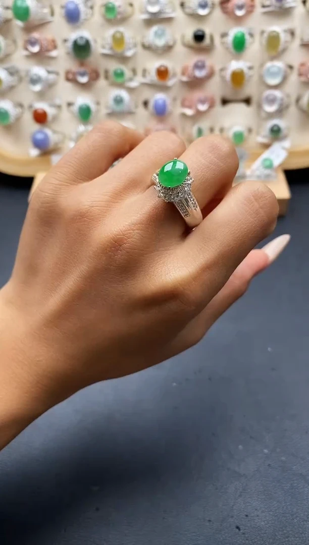 未镶嵌戒指翡翠缅甸天然A货翡翠2 9-4