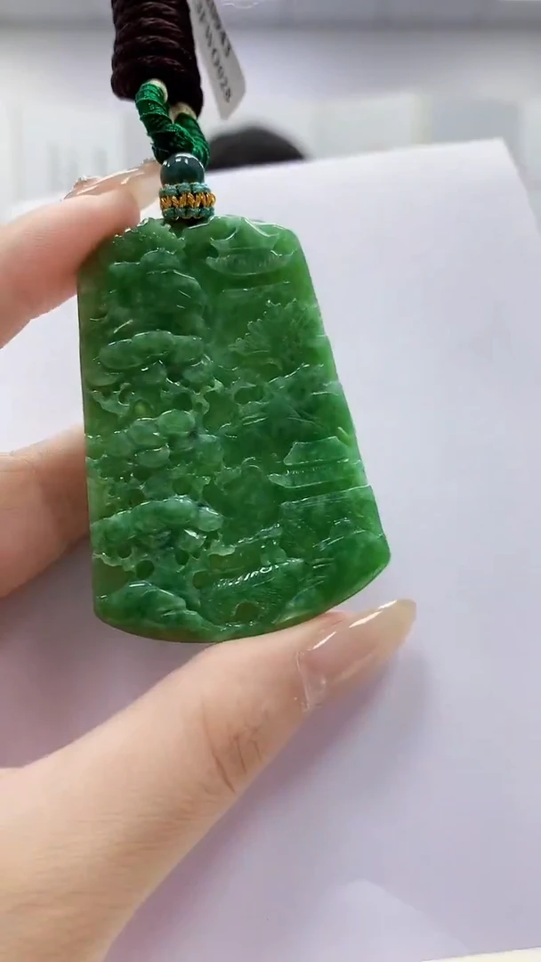 未镶嵌定制翡翠4812lr-毛货挂件26