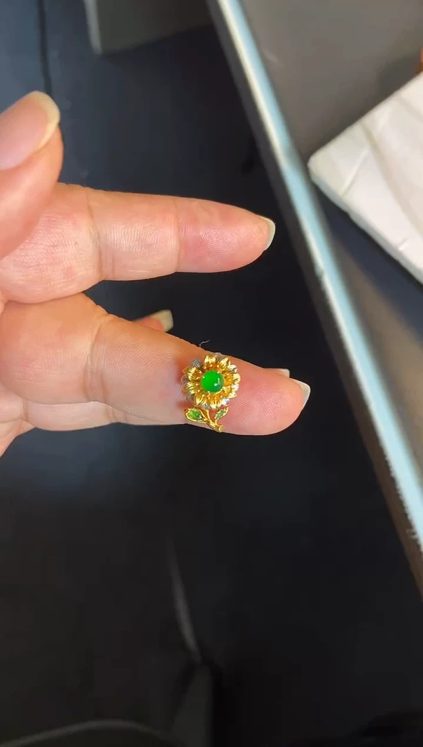 吊坠(不含链)银S925镶嵌翡翠1