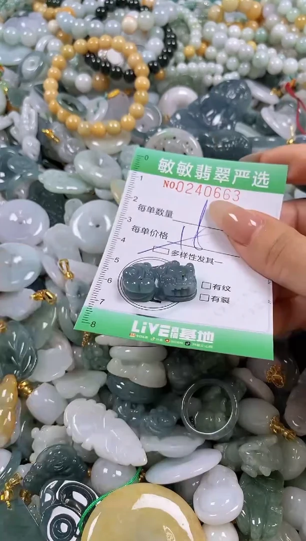 翡翠未镶嵌颈饰闪购0240663多样性发其一