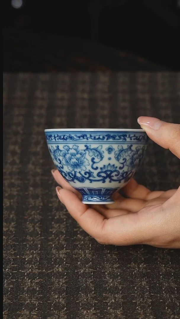 明珠堂｜缠枝杯  柴窑