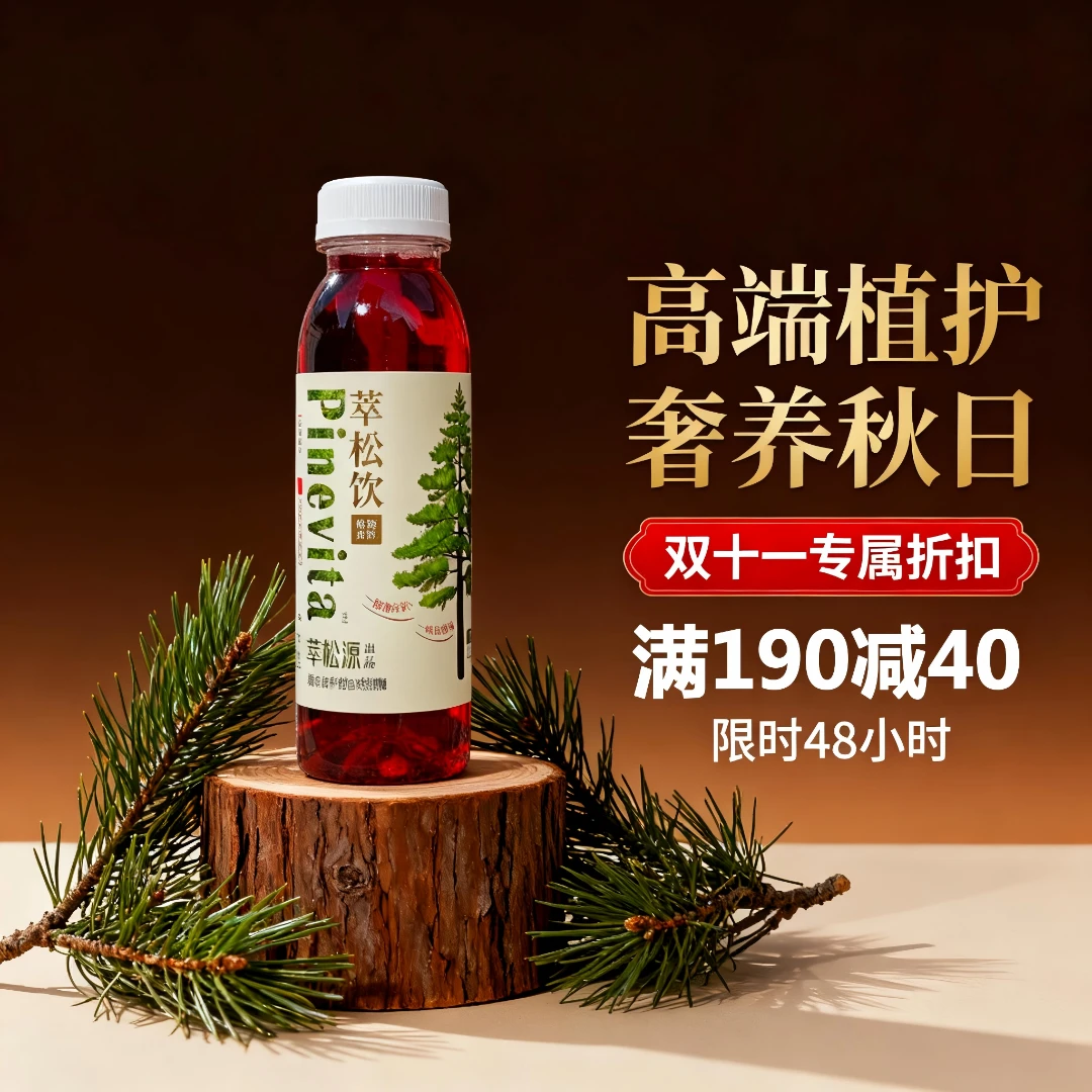 【前花青素】萃松源海岸松碧萝芷低聚OPCs益生元萃松饮植物饮料