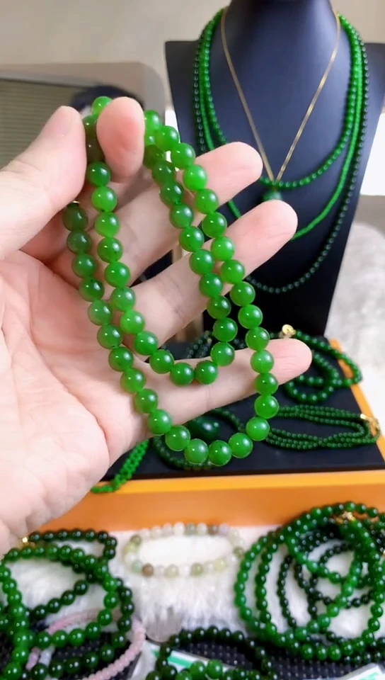 和田玉（碧玉）未镶嵌项链8