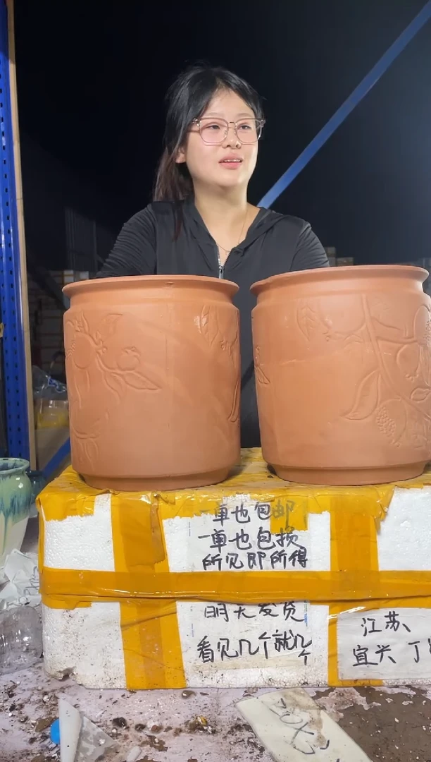 紫砂花盆紫砂花盆宜兴紫砂粗陶花盆21/24