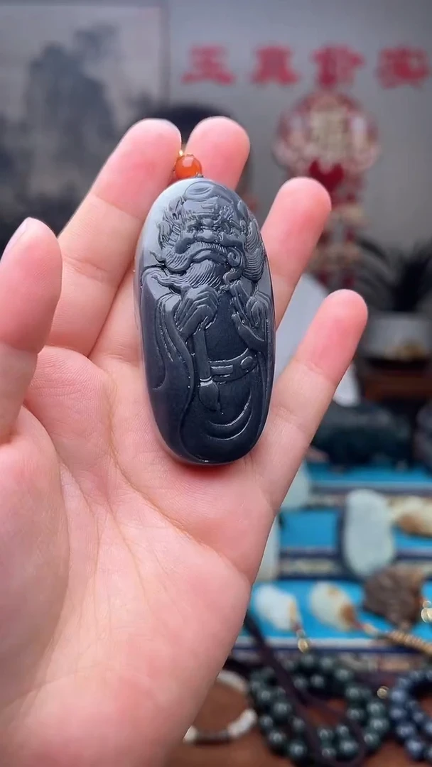 和田玉未镶嵌挂件1