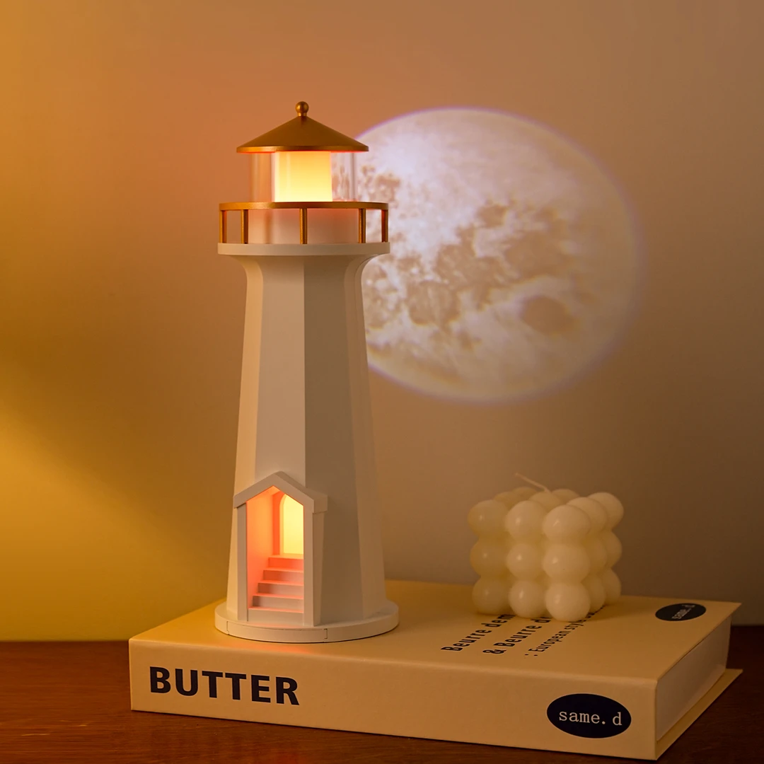 贝汉美蓝牙音响投影夜灯氛围灯床头桌面装饰摆件乔迁女生生日礼物