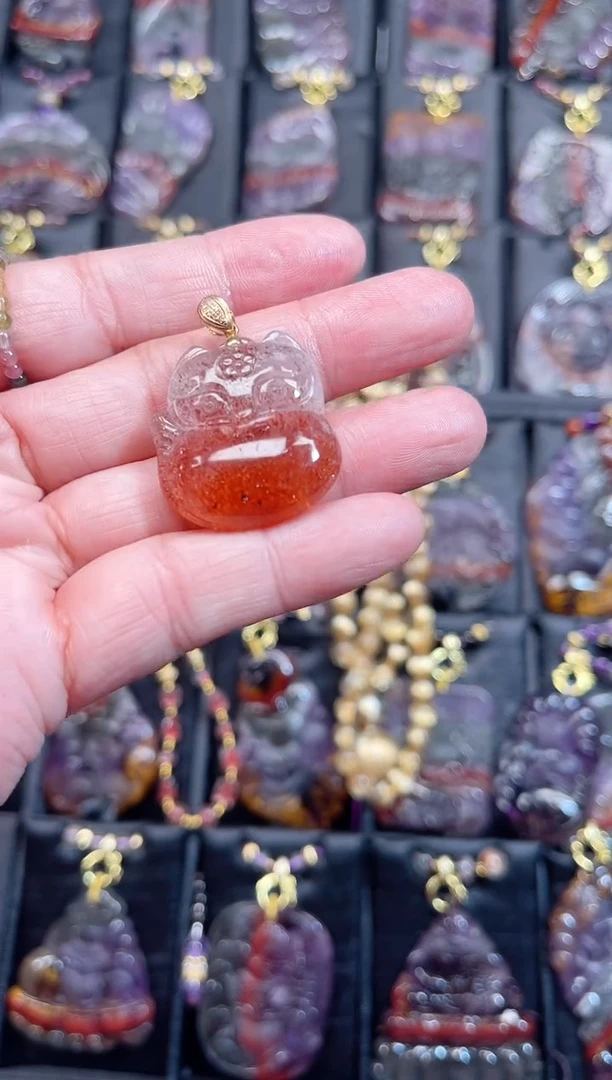 颈饰18K金镶嵌水晶【百晶灵儿】定制款