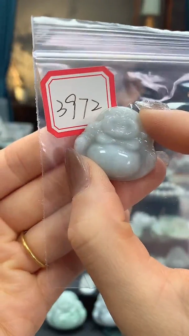 颈饰未镶嵌翡翠佛公3972