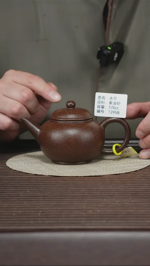 茶壶紫砂T295B 紫金砂 水平 170cc