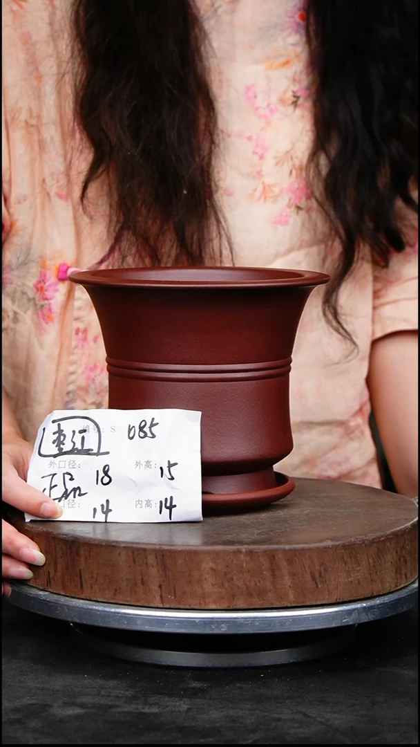 紫砂花盆085+z紫砂花盆