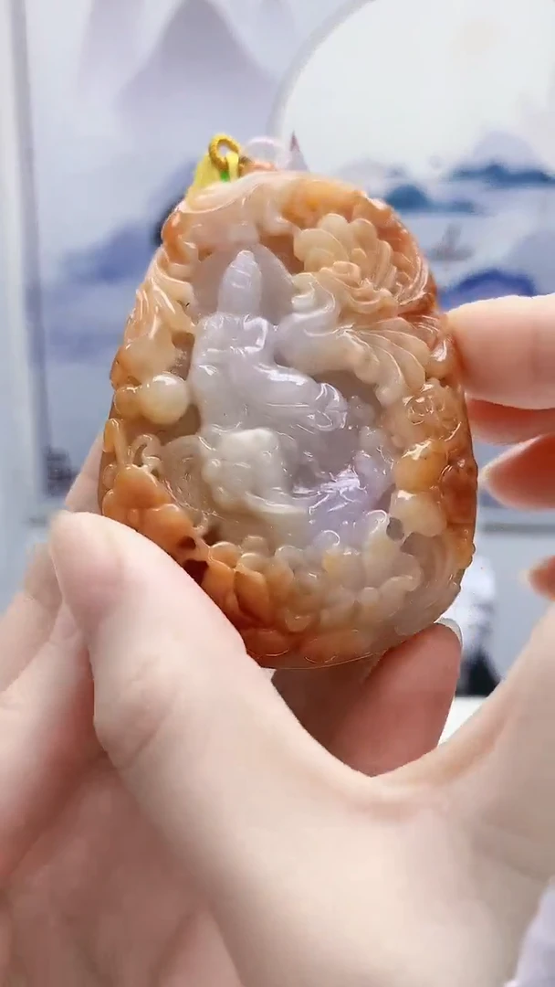 未镶嵌定制翡翠5176ry-毛货挂件67