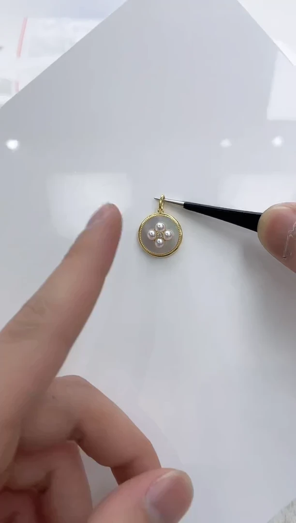 【闪购商品】海水珍珠吊坠(不含链)银S925镶嵌海水珍珠吊坠