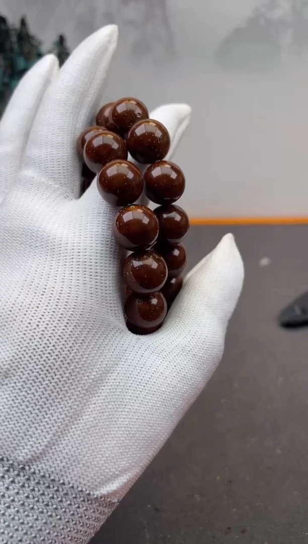 紫金鼠手串11号光珠
