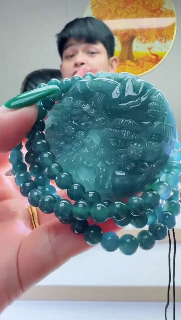 翡翠未镶嵌颈饰多样性随机发其一