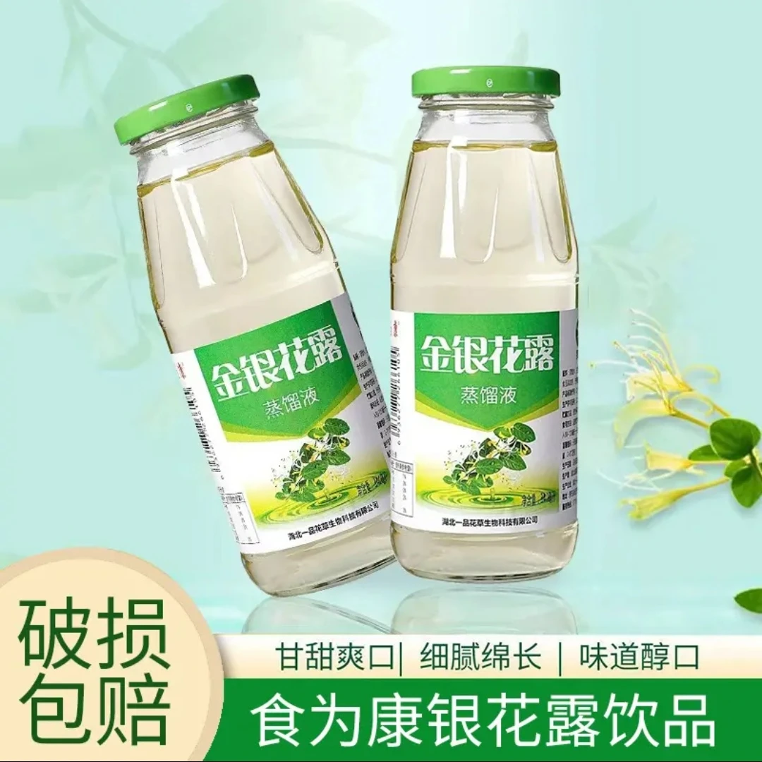 大别山金银花露饮料清热解暑健康凉茶健康夏季饮品6瓶一箱