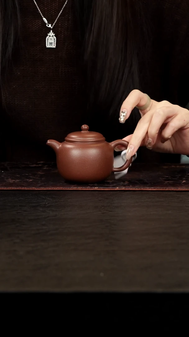 茶壶紫砂底槽青匏尊壶170cc