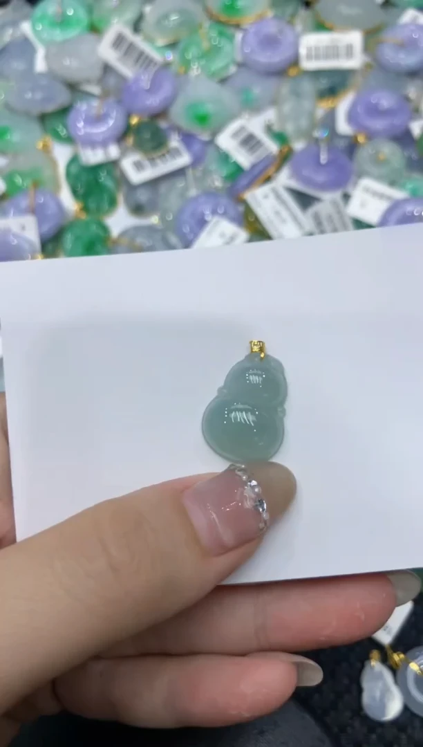 【闪购商品】翡翠颈饰18K金镶嵌222222222