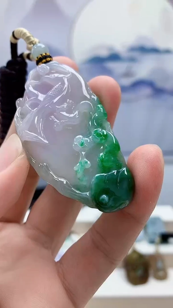 未镶嵌定制翡翠4898bb-毛货挂件65