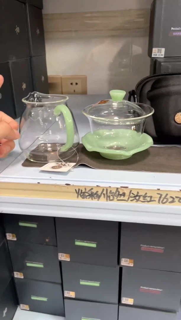 禅语盖碗浅玉+泽然浅玉