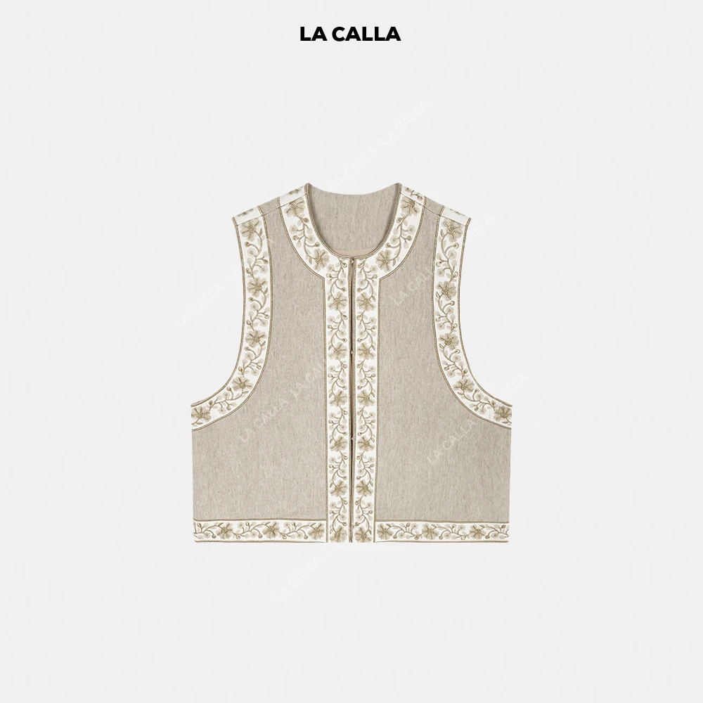 LA CALLA金绣套装一键穿搭轻中式潮流重工刺绣套装YY51-2083