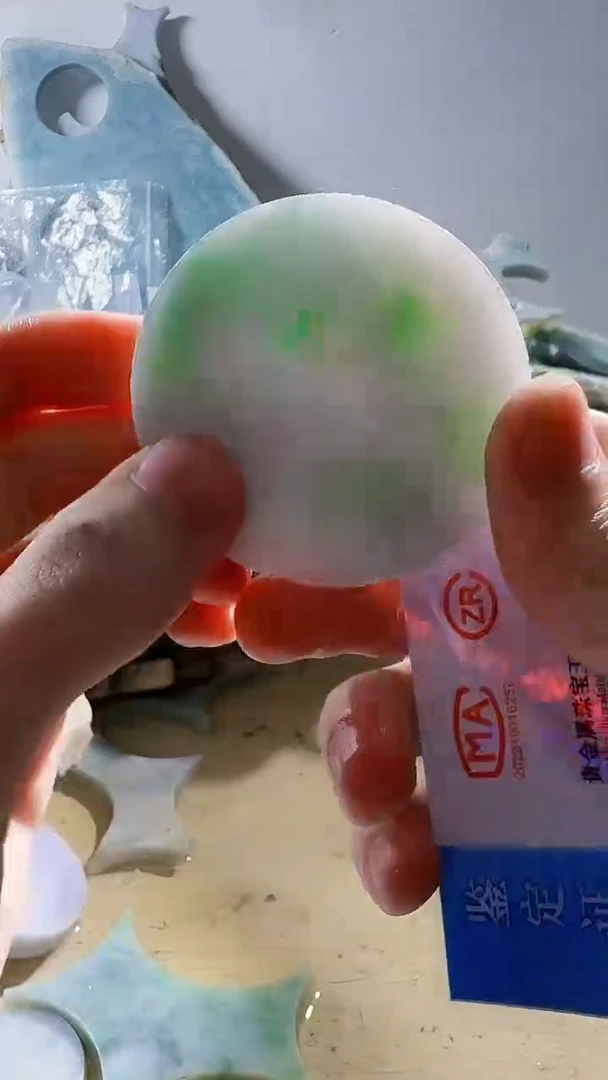 翡翠裸石缅甸翡翠A货文398