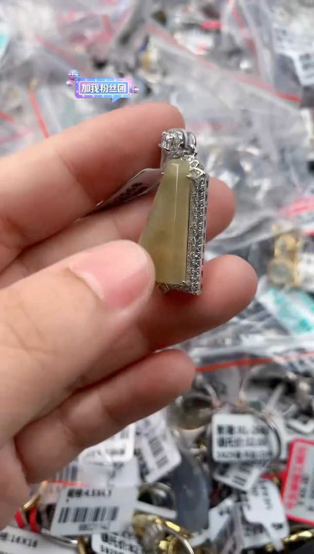 银S925镶嵌戒指翡翠222    10