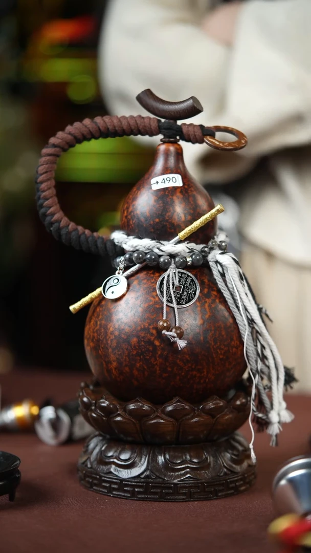 【闪购商品】490号500ml左右的非遗漆器酒葫芦