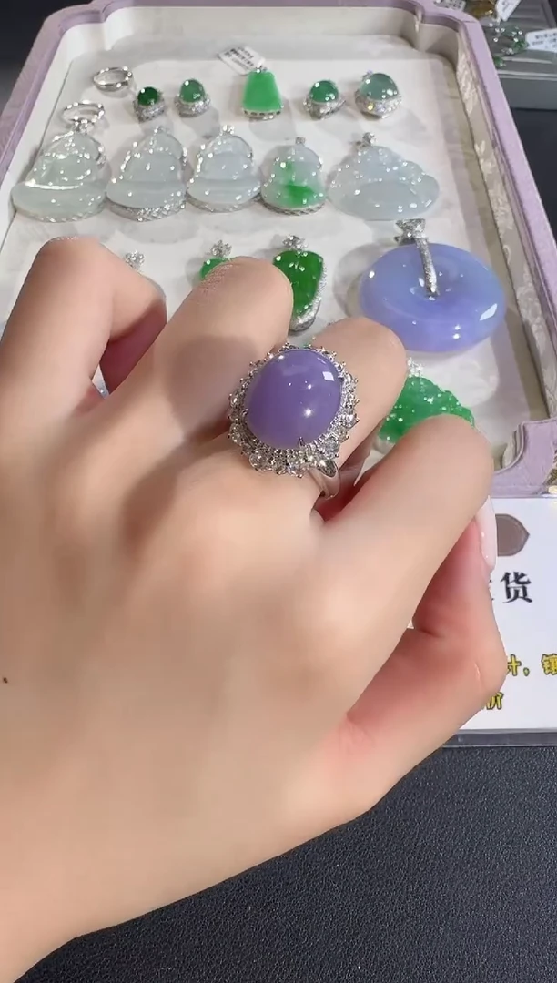 未镶嵌戒指翡翠【源头工厂】钻石镶嵌
