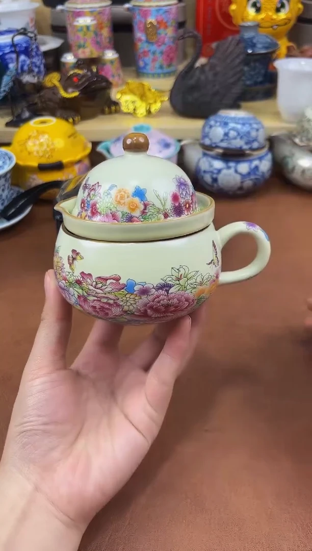 陶瓷茶具摆件旅行套组
