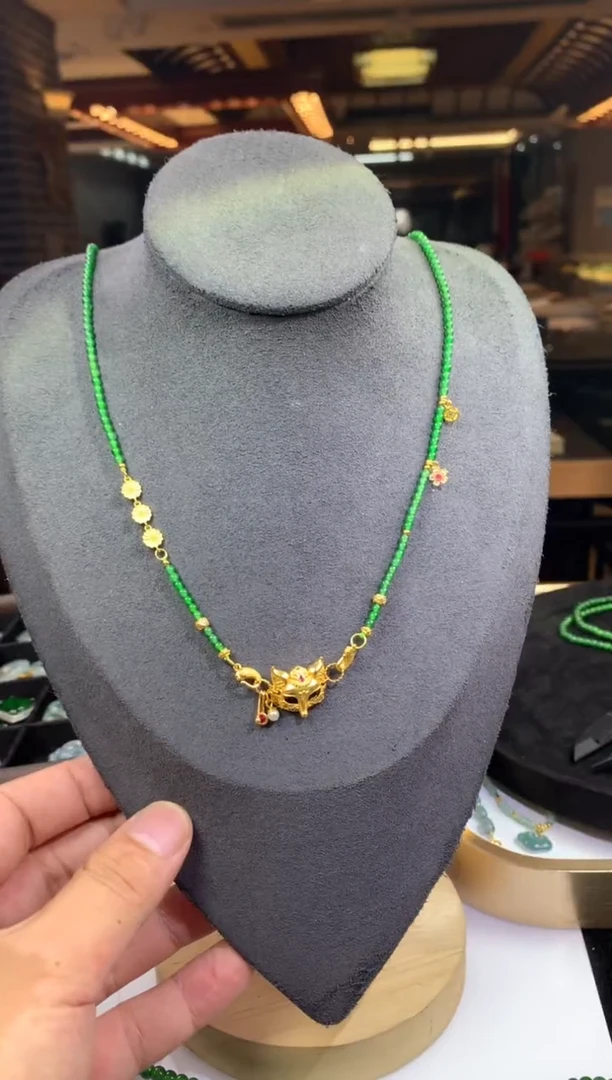 颈饰银S925镶嵌翡翠7004308/5d01/多样性发/一件