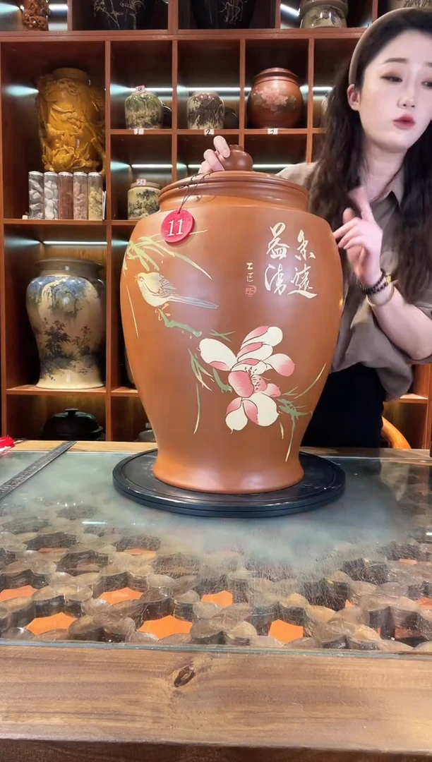 罐云南建水紫陶30升水缸@11